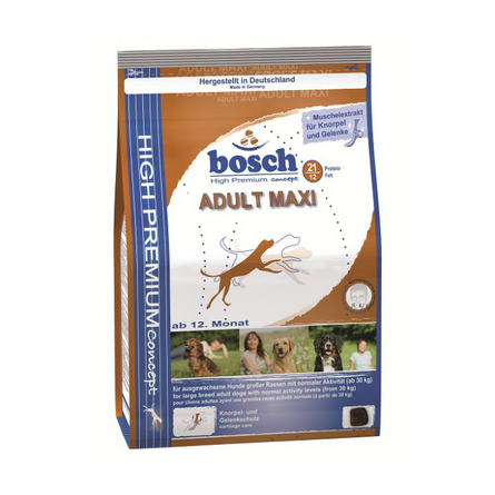 Bosch Adult Maxi Сухой корм для взрослых собак крупных пород (с птицей) – интернет-магазин Ле’Муррр